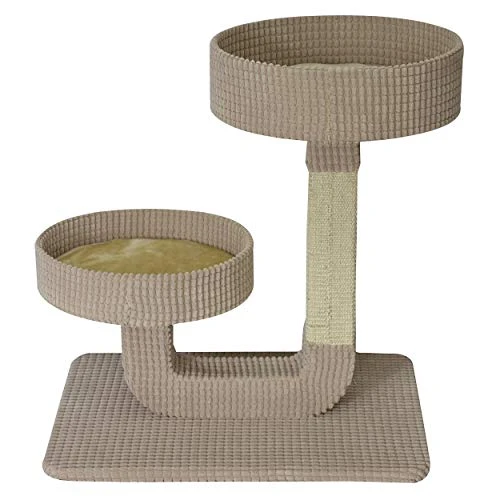 Animal Treasures Cat Tree Scratcher - Double Pedestal - 24" -Weruva Shop animal treasures cat tree scratcher double pedestal 24 950733