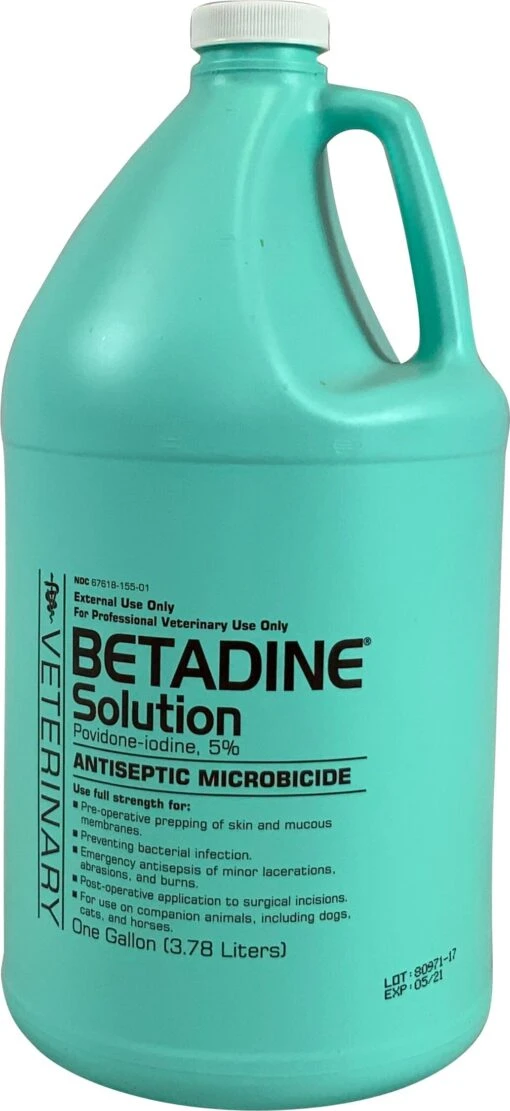 Betadine Solution Veterinary Supplies Clean Sanitize & Misc - 1 Gal -Weruva Shop betadine solution veterinary supplies clean sanitize misc 1 gal 108412