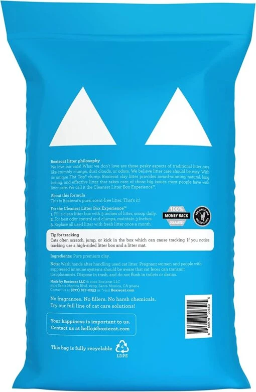 Boxiecat Scent-Free Clay Cat Litter - 40 Lbs -Weruva Shop boxiecat scent free clay cat litter 40 lbs 126102