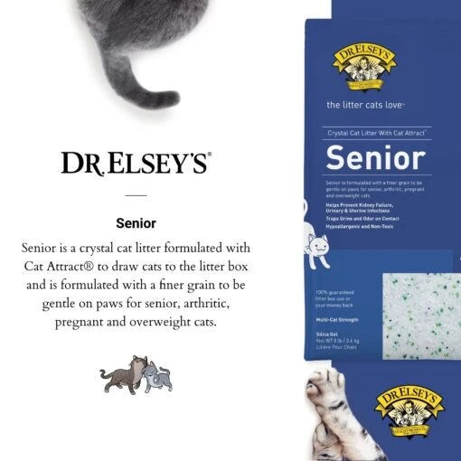 Dr. Elsey’s® Senior Cat Litter - 8 Lbs -Weruva Shop dr elseysr senior cat litter 8 lbs 684278