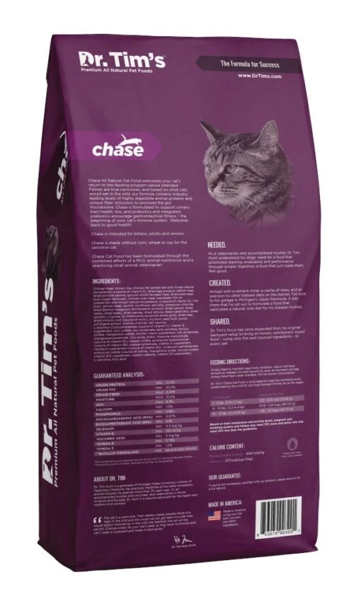 Dr. Tim's Chase All Life Stages Dry Cat Food -Weruva Shop dr tims chase all life stages dry cat food 996491