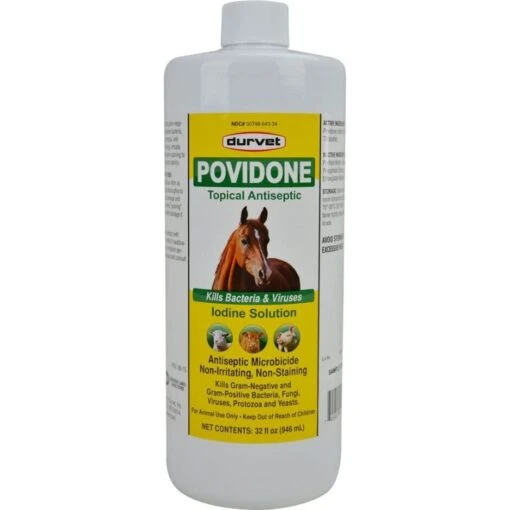 Durvet Povidone 10% Iodine Solution Veterinary Supplies Clean Sanitize & Misc - 32 Oz -Weruva Shop durvet povidone 10 iodine solution veterinary supplies clean sanitize misc 32 oz 972490