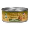 Evanger's Organics Braised Chicken Canned Cat Food- 5.5oz Cans - Case Of 24 -Weruva Shop evangers organics braised chicken canned cat food 55oz cans case of 24 813373