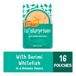 Friskies Lil Slurprises With Surimi Whitefish Cat Food Compliment -Weruva Shop friskies lil slurprises with surimi whitefish cat food compliment 280464