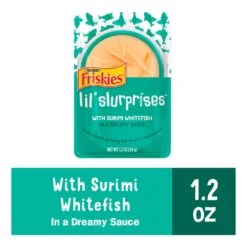 Friskies Lil Slurprises With Surimi Whitefish Cat Food Compliment -Weruva Shop friskies lil slurprises with surimi whitefish cat food compliment 540173