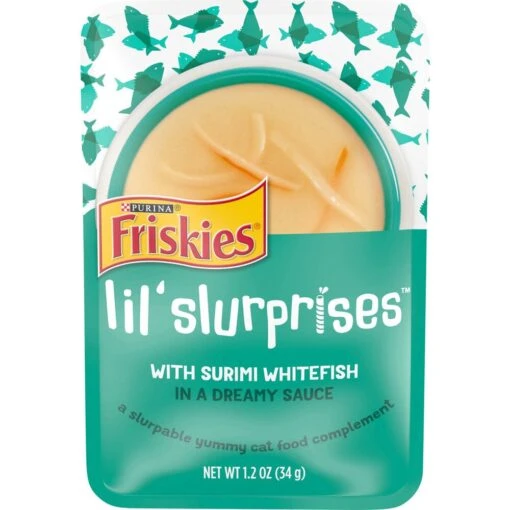 Friskies Lil Slurprises With Surimi Whitefish Cat Food Compliment -Weruva Shop friskies lil slurprises with surimi whitefish cat food compliment 632930