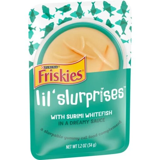 Friskies Lil Slurprises With Surimi Whitefish Cat Food Compliment -Weruva Shop friskies lil slurprises with surimi whitefish cat food compliment 900743