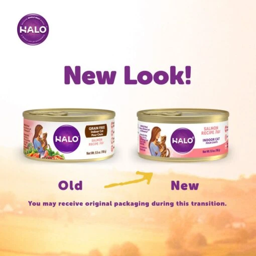 Halo Grain Free Indoor Cat Salmon Pate Canned Cat Food -Weruva Shop halo grain free indoor cat salmon pate canned cat food 830962