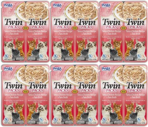 Inaba Twin Packs In Flavored Broth Cat Treats - Tuna And Chicken - 1.4 Oz - 2 Pack - 6 Pack -Weruva Shop inaba twin packs in flavored broth cat treats tuna and chicken 14 oz 2 pack 6 pack 281910