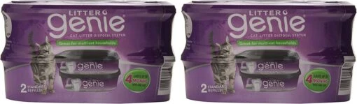 Litter Genie Litter Genie Plus Refill Cat Litter Disposal System - Black - 4 Pack -Weruva Shop litter genie litter genie plus refill cat litter disposal system black 4 pack 436813