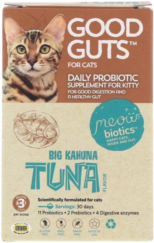 Meowbiotics Human-Grade Good Guts Meow Digestive Cat Supplement -Weruva Shop meowbiotics human grade good guts meow digestive cat supplement 653229