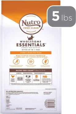 Nutro Kitten Chicken & Rice Dry Cat Food - 5 Lb Bag -Weruva Shop nutro kitten chicken rice dry cat food 5 lb bag 241186