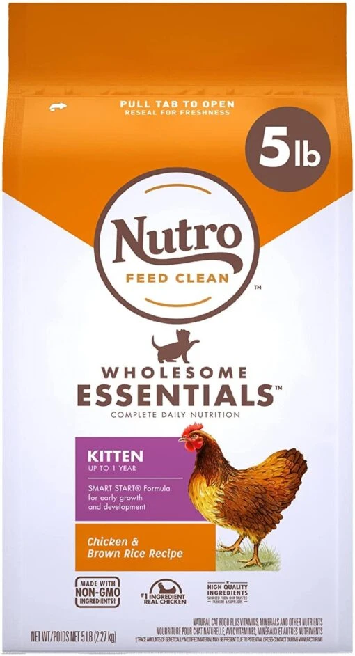 Nutro Kitten Chicken & Rice Dry Cat Food - 5 Lb Bag -Weruva Shop nutro kitten chicken rice dry cat food 5 lb bag 440802