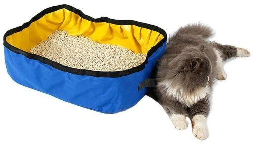 Pet Life ® 'Litter Go' Travel Folding Waterproof Kitty Cat Litterbox And Bath -Weruva Shop pet life r litter go travel folding waterproof kitty cat litterbox and bath 920165