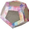 Pet Life ® 'Octagon Puzzle' Designer Premium Quality Kitty Cat Scratcher Lounge Toy & House With Catnip -Weruva Shop pet life r octagon puzzle designer premium quality kitty cat scratcher lounge toy house with catnip 944962