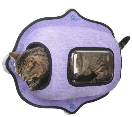 Pet Life ® 'Purr-view' See-through Suction Cup Kitty Cat Lounger And Bed -Weruva Shop pet life r purr view see through suction cup kitty cat lounger and bed 766952