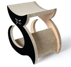 Pet Life ® 'Purresque' Modern Fashion Designer Premium Quality Kitty Cat Scratcher Lounger Lounge With Catnip -Weruva Shop pet life r purresque modern fashion designer premium quality kitty cat scratcher lounger lounge with catnip 188319