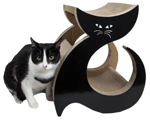 Pet Life ® 'Purresque' Modern Fashion Designer Premium Quality Kitty Cat Scratcher Lounger Lounge With Catnip -Weruva Shop pet life r purresque modern fashion designer premium quality kitty cat scratcher lounger lounge with catnip 466036