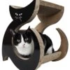 Pet Life ® 'Purresque' Modern Fashion Designer Premium Quality Kitty Cat Scratcher Lounger Lounge With Catnip -Weruva Shop pet life r purresque modern fashion designer premium quality kitty cat scratcher lounger lounge with catnip 730155