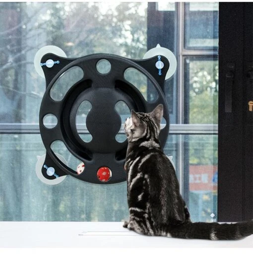 Pet Life ® 'Sticky-Swipe' Interactive Suction Cup Kitty Cat Toy -Weruva Shop pet life r sticky swipe interactive suction cup kitty cat toy 386816