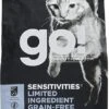 Petcurean GO! Sensitivities LID Grain-Free Pollock Recipe Dry Cat Food - 3 Lb Bag -Weruva Shop petcurean go sensitivities lid grain free pollock recipe dry cat food 3 lb bag 305964