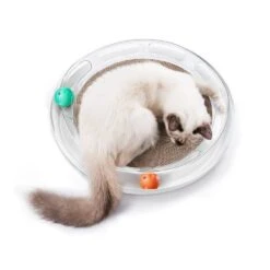 PETKIT ® 'Swipe' Interactive Cat Scratcher And Chaser Lounger Toy -Weruva Shop petkit r swipe interactive cat scratcher and chaser lounger toy 159397