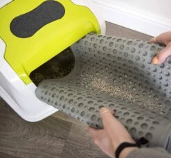 Petlinks Petlinks Purr-Fect Paws Cat Litter Mat - Gray - Medium -Weruva Shop petlinks petlinks purr fect paws cat litter mat gray medium 391769