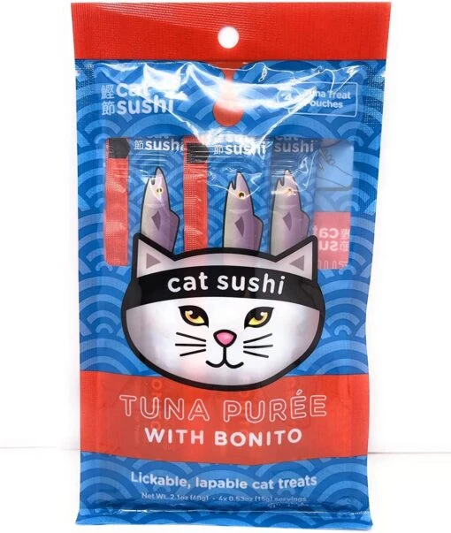 Presidio Natural Grain-Free Bonito Puree Chewy Cat Treats - 4 Pack - 12 Count -Weruva Shop presidio natural grain free bonito puree chewy cat treats 4 pack 12 count 814158