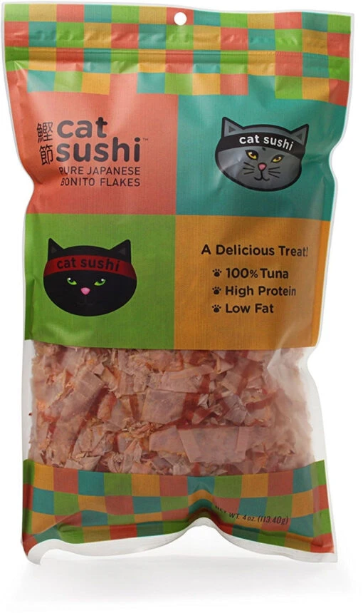 Presidio Natural SUSHI BONITO Classic Dehydrated Cat Treats - 4 Oz -Weruva Shop presidio natural sushi bonito classic dehydrated cat treats 4 oz 722534