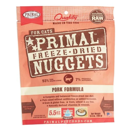 Primal Freeze-Dried Cat Food Nuggets Pork - 5.5 Oz -Weruva Shop primal freeze dried cat food nuggets pork 55 oz 665808