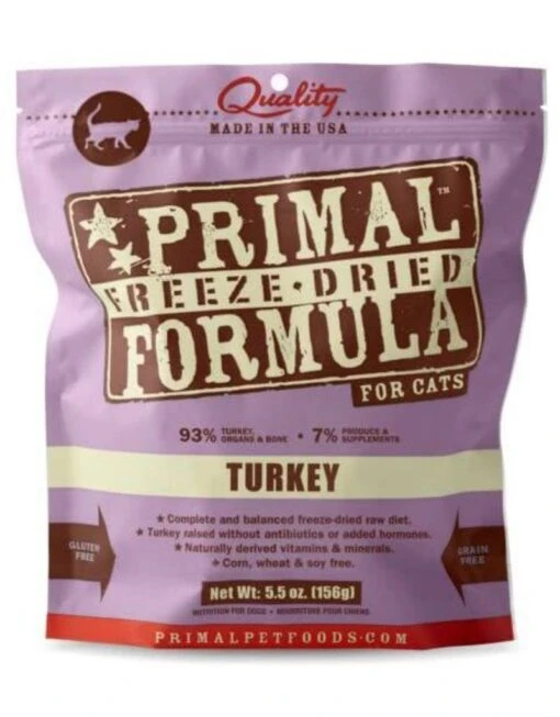 Primal Freeze-Dried Cat Food Nuggets Turkey - 14 Oz -Weruva Shop primal freeze dried cat food nuggets turkey 14 oz 875382