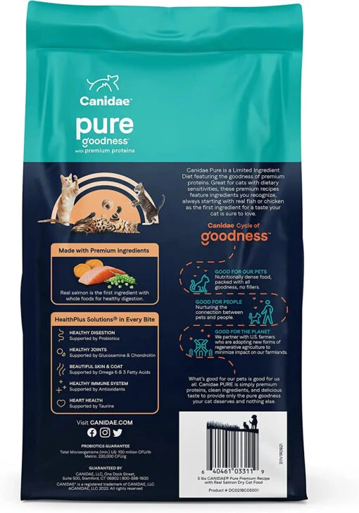 Pure Sea Grain-Free Dry Cat Food - Fresh Salmon - 5 Lbs -Weruva Shop pure sea grain free dry cat food fresh salmon 5 lbs 338822