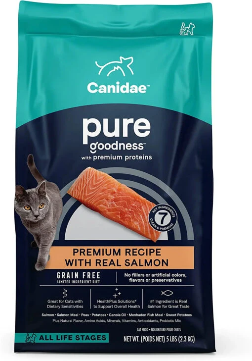 Pure Sea Grain-Free Dry Cat Food - Fresh Salmon - 5 Lbs -Weruva Shop pure sea grain free dry cat food fresh salmon 5 lbs 875293