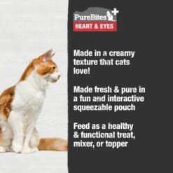 Purebites Heart & Eyes Squeezable Pouch Cat Food Toppings - 2.5 Oz Pouches - Case Of 15 -Weruva Shop purebites heart eyes squeezable pouch cat food toppings 25 oz pouches case of 15 419385