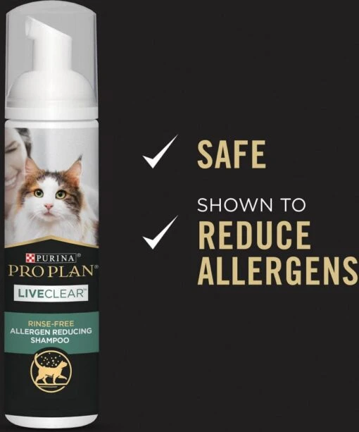 Purina Pro Plan LIVECLEAR Rinse-Free Allergen Reducing Cat Shampoo -Weruva Shop purina pro plan liveclear rinse free allergen reducing cat shampoo 615395