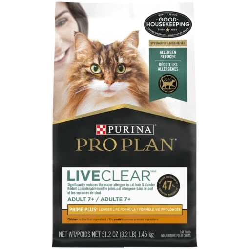 Purina Pro Plan LIVECLEAR Senior Adult Prime Plus Longer Life Formula Cat Food -Weruva Shop purina pro plan liveclear senior adult prime plus longer life formula cat food 787339