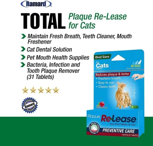 Ramard Ramard Plaque Re-Lease Oral Care For Cats - 31 Count -Weruva Shop ramard ramard plaque re lease oral care for cats 31 count 358504