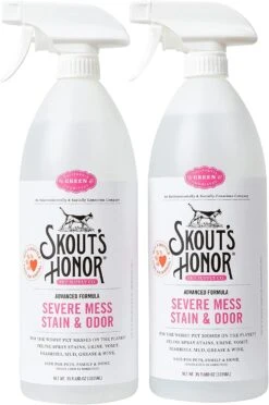 Skout's Honor Stain & Odor Severe Mess Advanced Formula Cat Stain And Odor Remover - 35 Oz Bottle -Weruva Shop skouts honor stain odor severe mess advanced formula cat stain and odor remover 35 oz bottle 994816