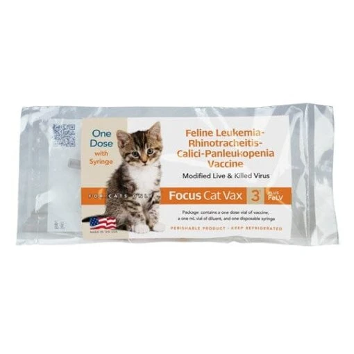 Spectra Focus Cat Vax 3 Plus Felv With Syringe Cat Vaccines - 1 Dose -Weruva Shop spectra focus cat vax 3 plus felv with syringe cat vaccines 1 dose 787277