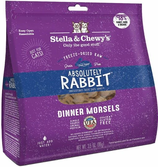 Stella & Chewy's Dinner Rabbit Freeze-Dried Cat Food - 3.5 Oz -Weruva Shop stella chewys dinner rabbit freeze dried cat food 35 oz 346041