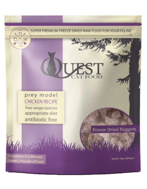 Steve's Real Food Quest Freeze-Dried Cat Food Nuggets Chicken - 10 Oz -Weruva Shop steves real food quest freeze dried cat food nuggets chicken 10 oz 320415