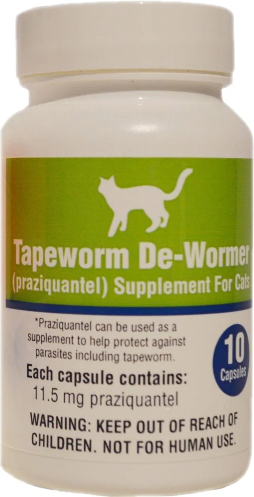 Tapeworm De-Wormer Capsule For Cats Cat Wormers - 10 Count -Weruva Shop tapeworm de wormer capsule for cats cat wormers 10 count 975398 scaled