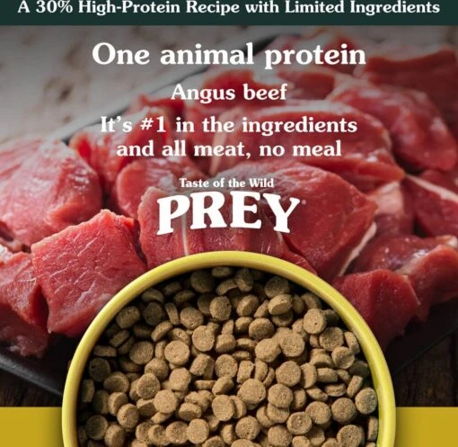 Taste Of The Wild Grain Free Prey Limited Ingredient Angus Beef Dry Cat Food -Weruva Shop taste of the wild grain free prey limited ingredient angus beef dry cat food 406809