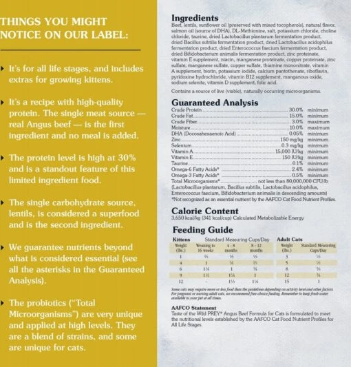 Taste Of The Wild Grain Free Prey Limited Ingredient Angus Beef Dry Cat Food -Weruva Shop taste of the wild grain free prey limited ingredient angus beef dry cat food 720781