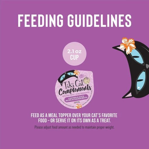 Tiki Cat Complements Chicken & Duck Cat Food Toppers And Crunchers - 2.1 Oz Cups - Case Of 8 -Weruva Shop tiki cat complements chicken duck cat food toppers and crunchers 21 oz cups case of 8 866027