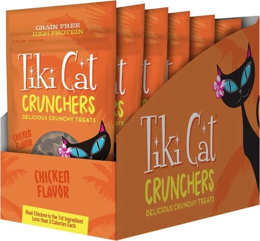 Tiki Cat Crunchers - Chicken & Pumpkin Cat Food Toppers - 2 Oz Pouch - Pack Of 6 -Weruva Shop tiki cat crunchers chicken pumpkin cat food toppers 2 oz pouch pack of 6 925320