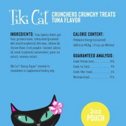 Tiki Cat Crunchers Tuna & Pumpkin Cat Food Toppers - 2 Oz Pouch - Pack Of 6 -Weruva Shop tiki cat crunchers tuna pumpkin cat food toppers 2 oz pouch pack of 6 441619