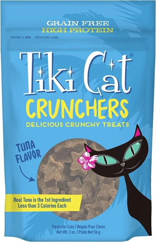 Tiki Cat Crunchers Tuna & Pumpkin Cat Food Toppers - 2 Oz Pouch - Pack Of 6 -Weruva Shop tiki cat crunchers tuna pumpkin cat food toppers 2 oz pouch pack of 6 529544