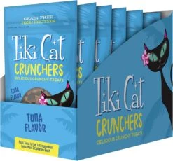 Tiki Cat Crunchers Tuna & Pumpkin Cat Food Toppers - 2 Oz Pouch - Pack Of 6 -Weruva Shop tiki cat crunchers tuna pumpkin cat food toppers 2 oz pouch pack of 6 743034