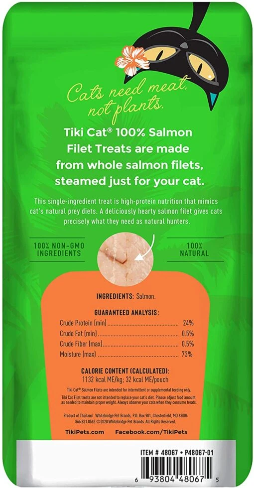 Tiki Cat Salmon Filet Cat Food Toppers And Crunchers - 1 Oz Pouches - Case Of 12 -Weruva Shop tiki cat salmon filet cat food toppers and crunchers 1 oz pouches case of 12 251101